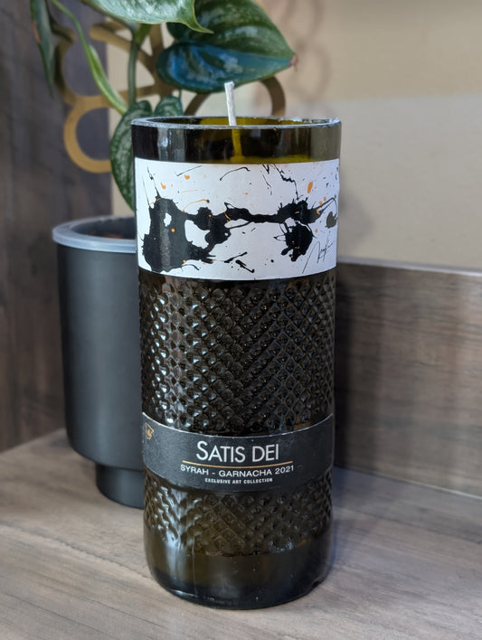 Heavy Wine Bottle Soy Candle