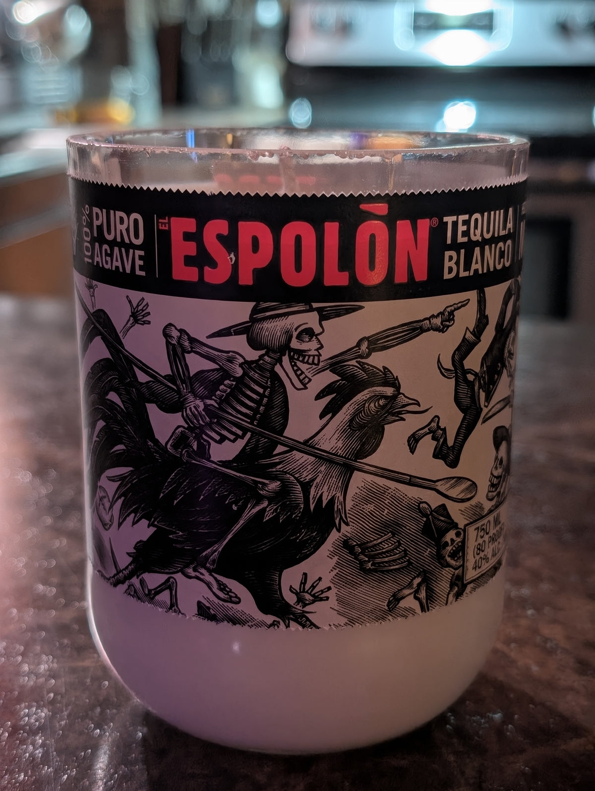 Tequila Bottle Candle