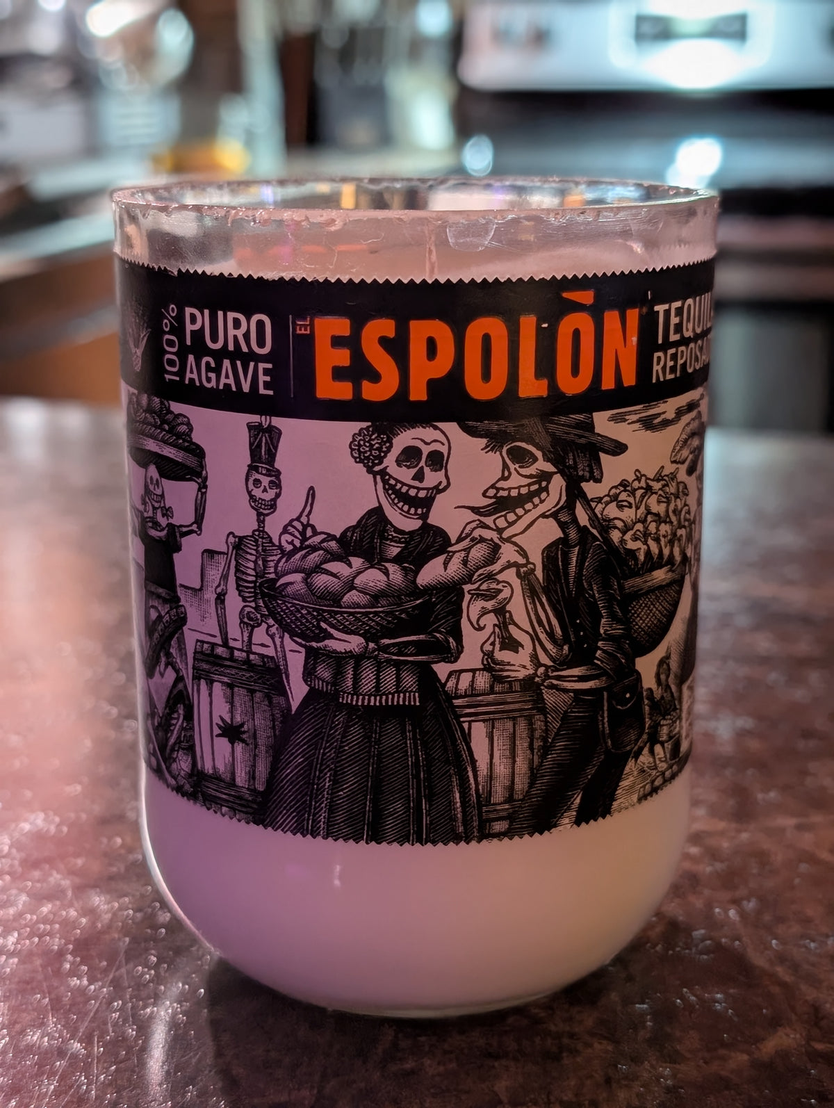 Tequila Bottle Candle